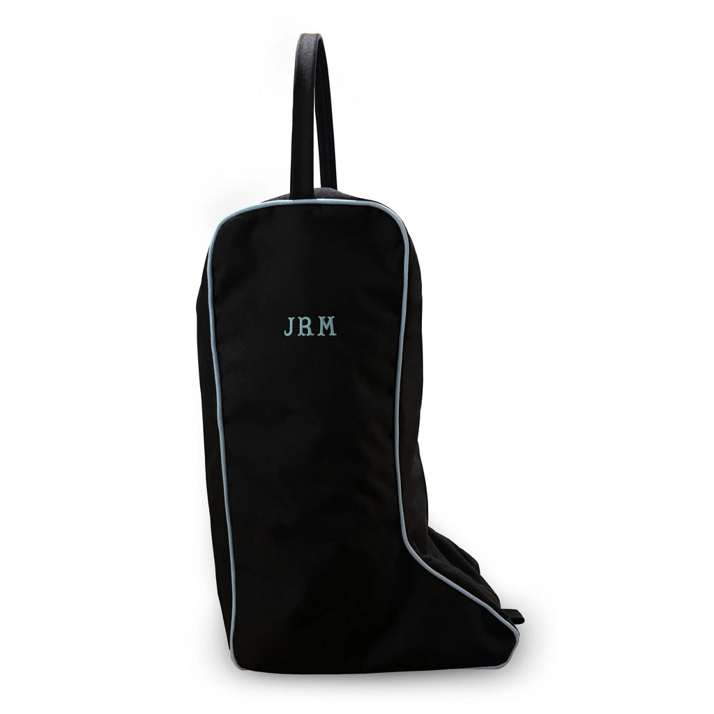 Item 34d: Black/Sky Blue Wellington Boot Bag