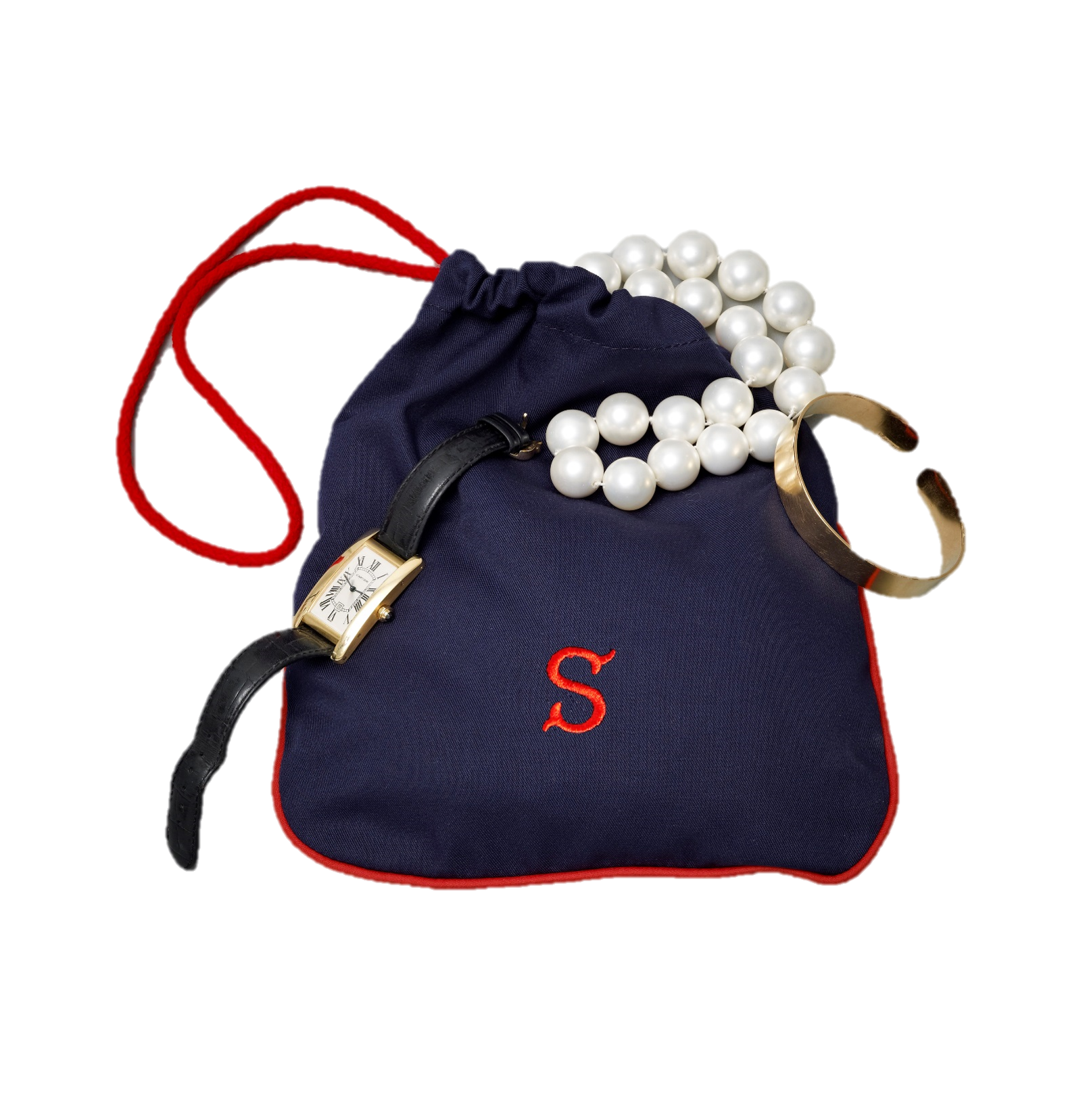 Item 32: Navy/Red Accessory Bag