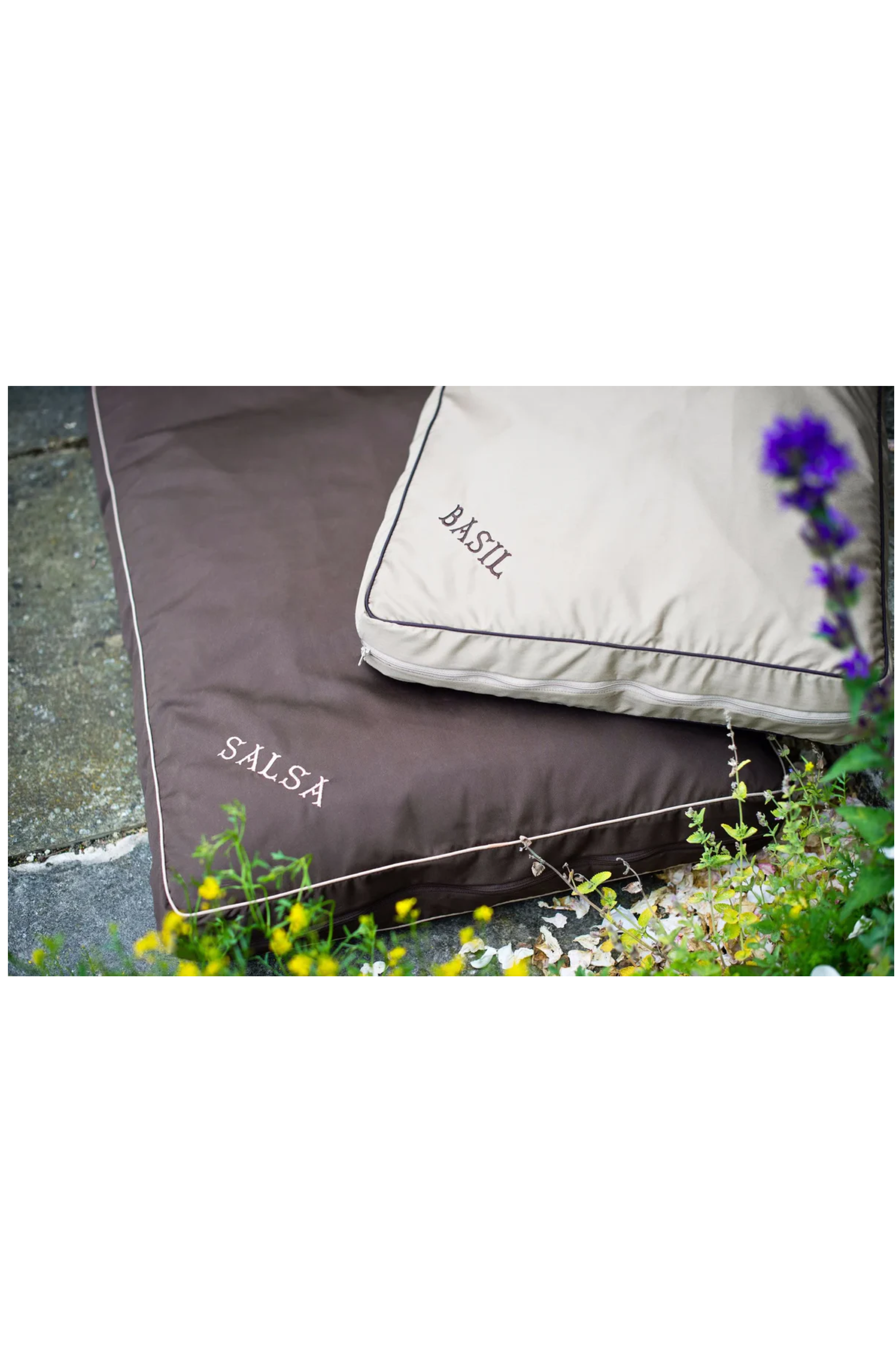 Brown/Cord Large Dog Bed