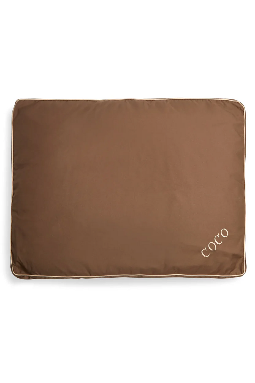 Brown/Cord Large Dog Bed