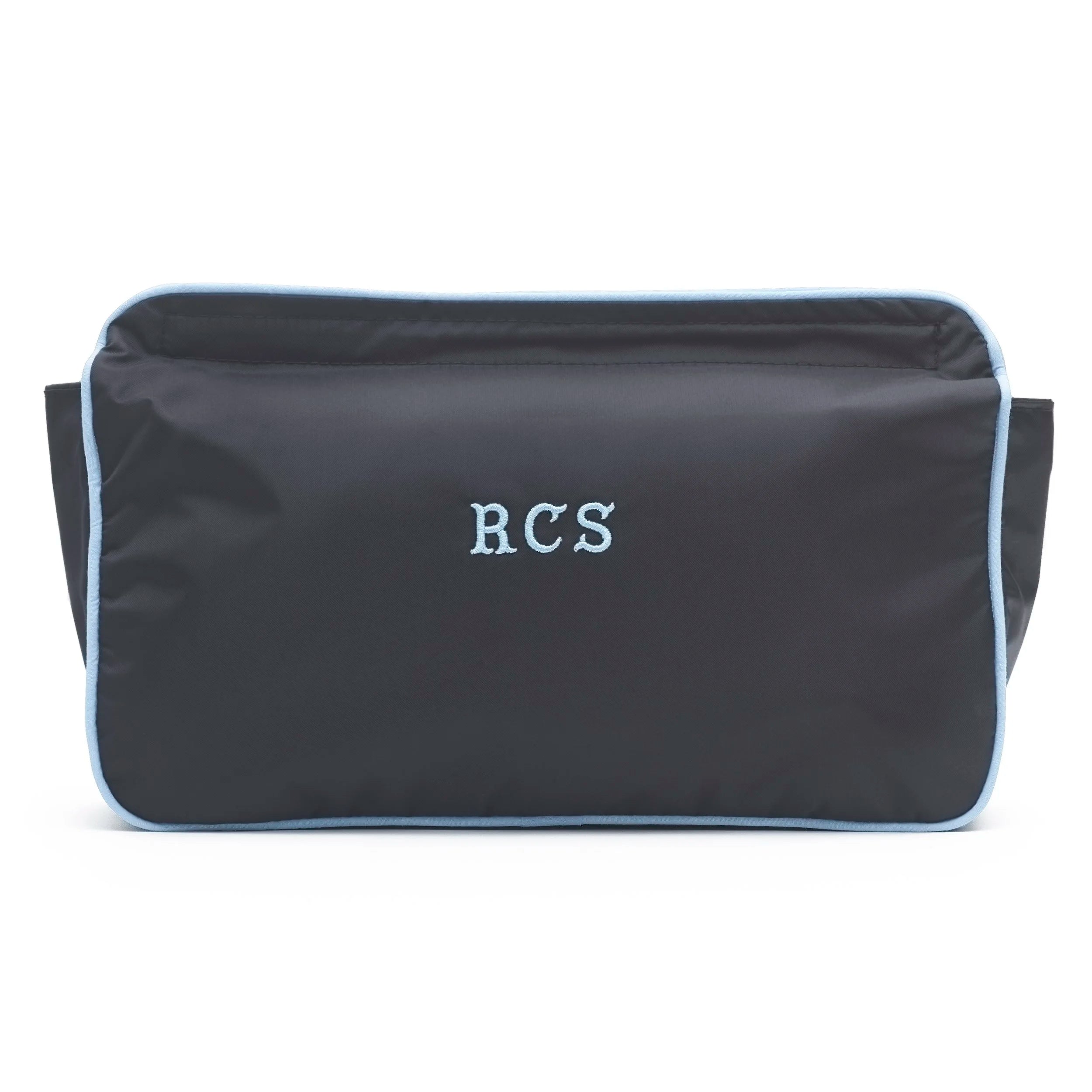 Item 03b: Black/Sky Blue Wash Bag