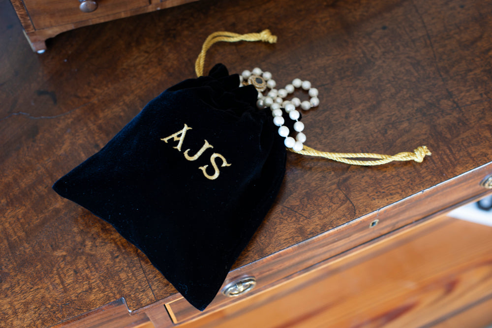 Velvet Accessories Bag