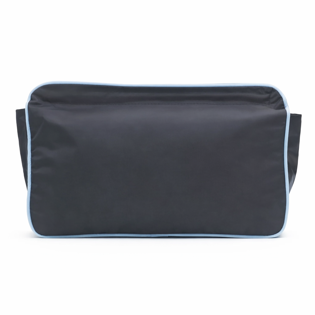 Black/Sky Blue Wash Bag