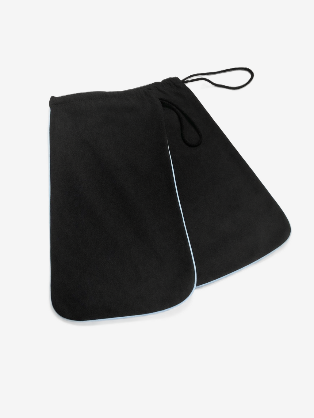 Black/Sky Blue Pair of Shoe Bags