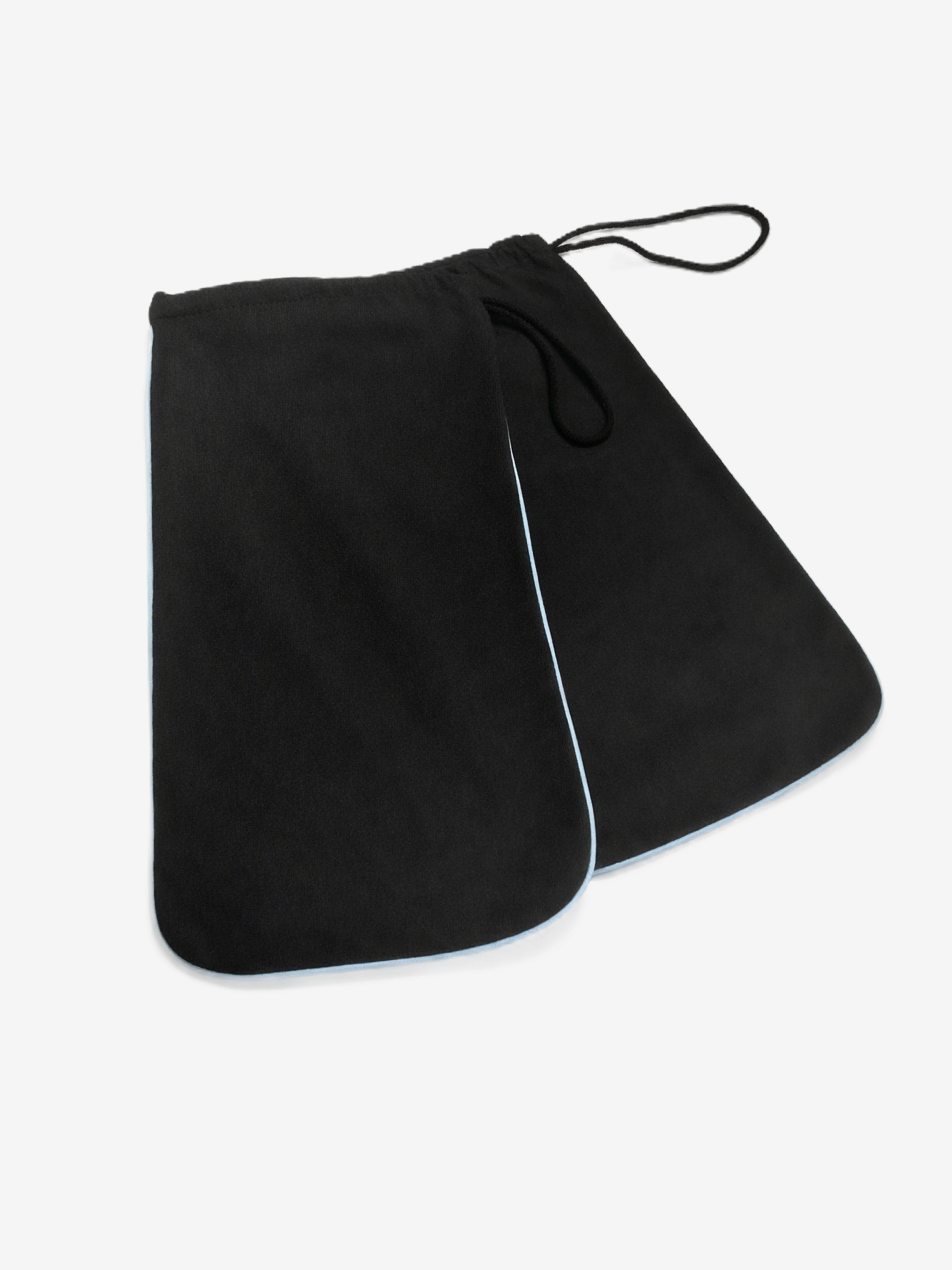 Black/Sky Blue Pair of Shoe Bags