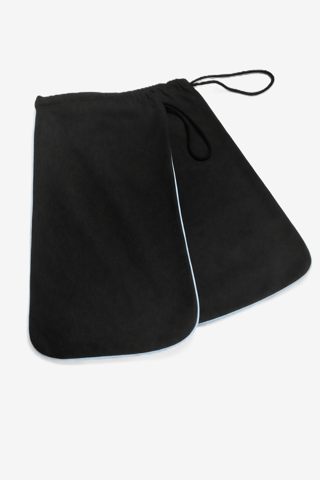 Black/Sky Blue Pair of Shoe Bags