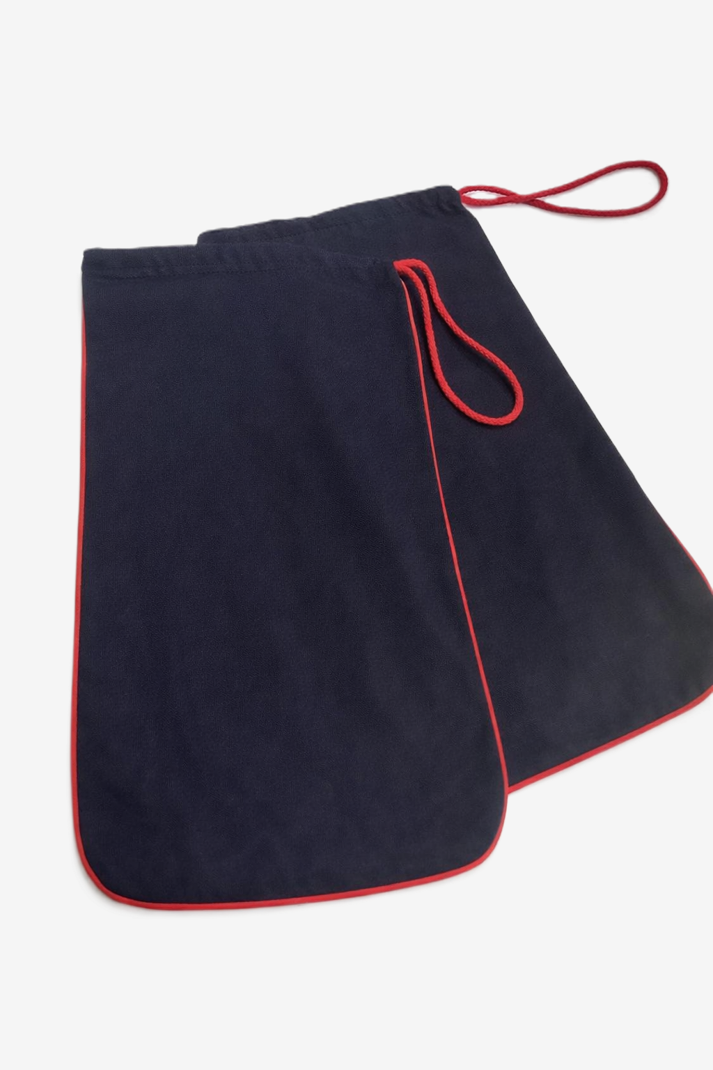 Navy/Red Pair of Shoe Bags