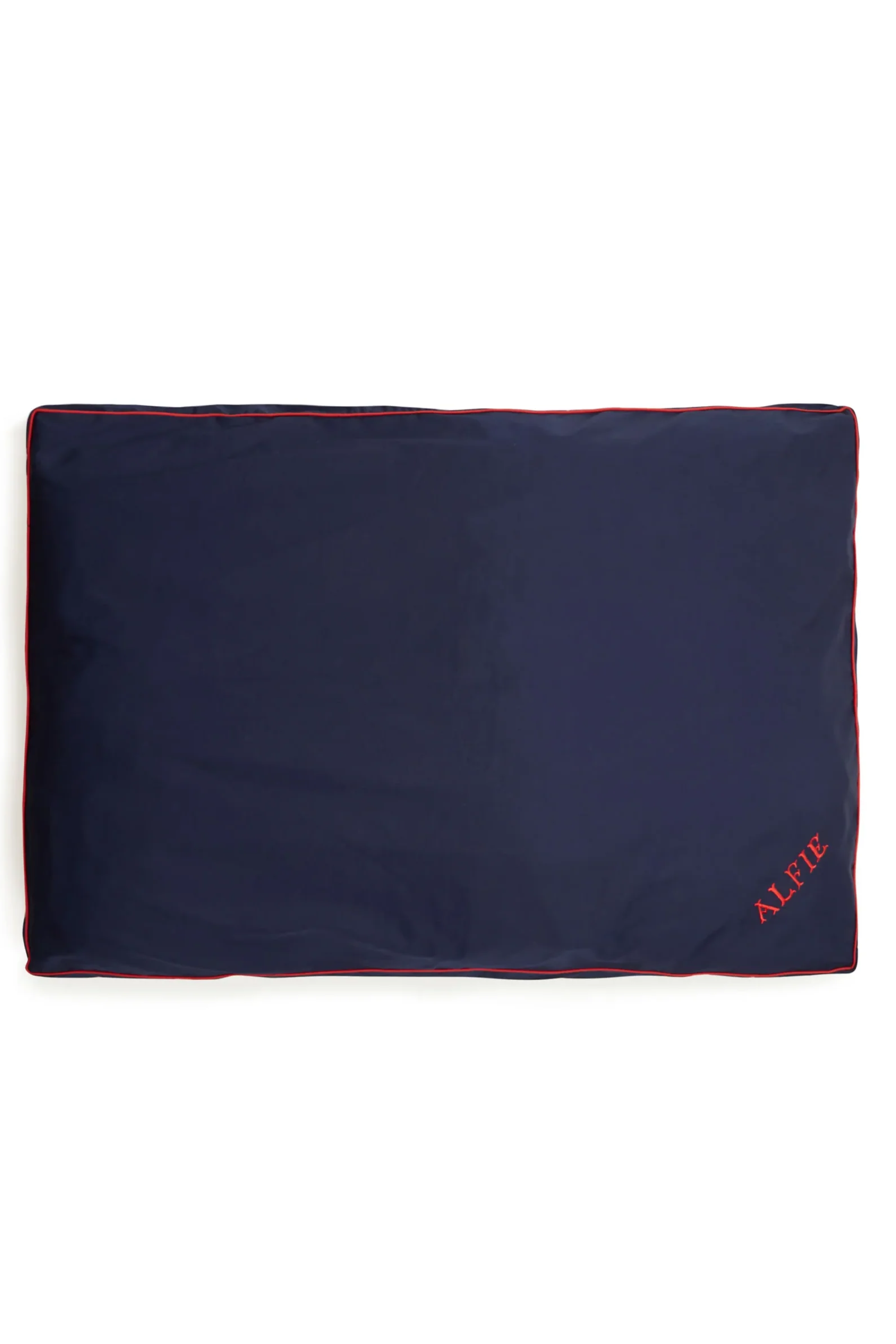 Navy/Red Large Dog Bed