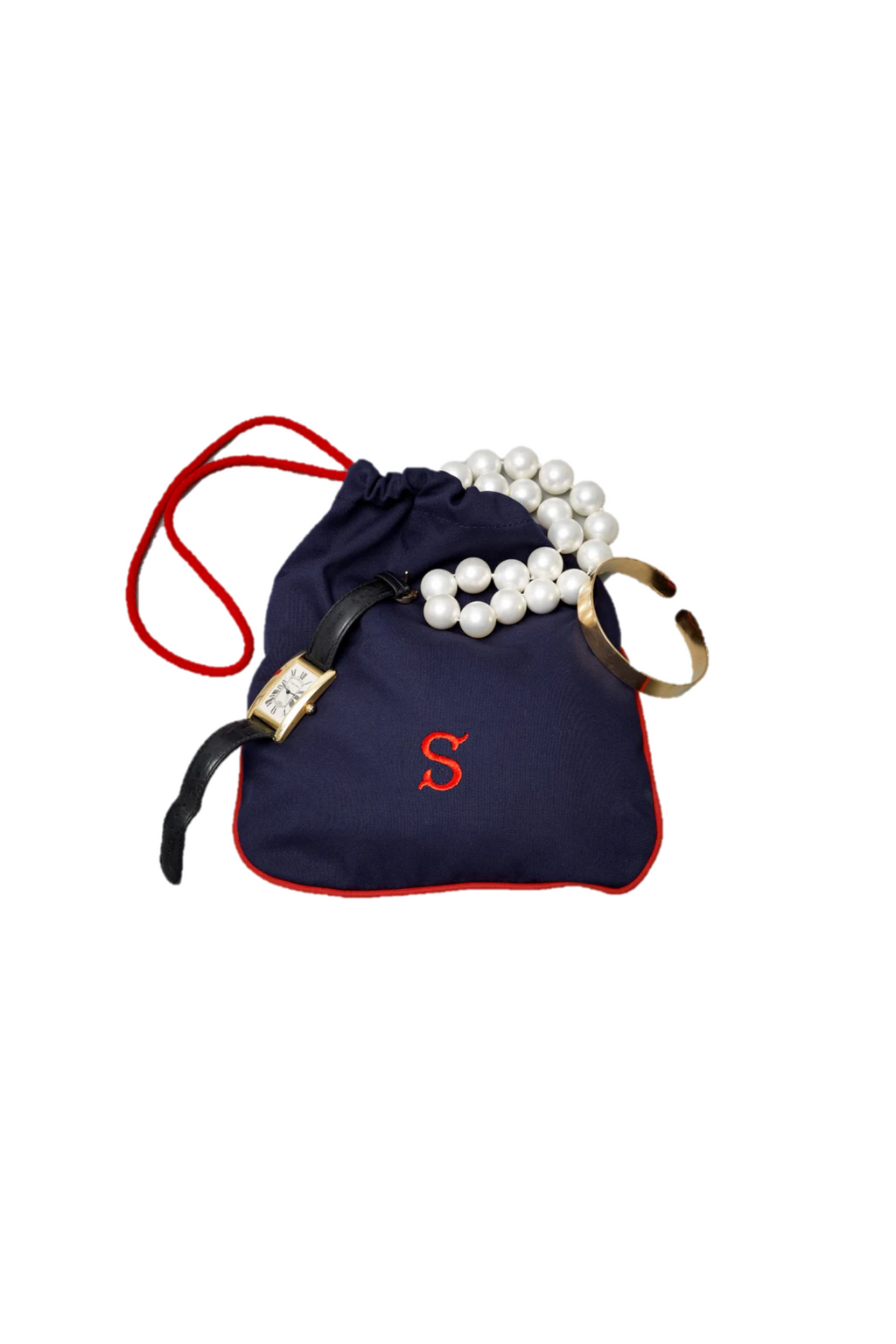 Navy/Red Accessory Bag
