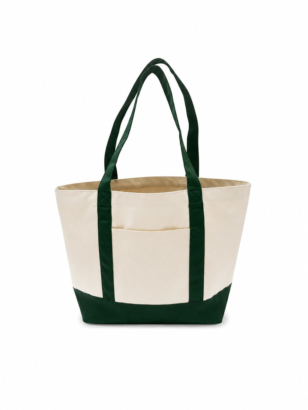 Green and Cream Tote Bag