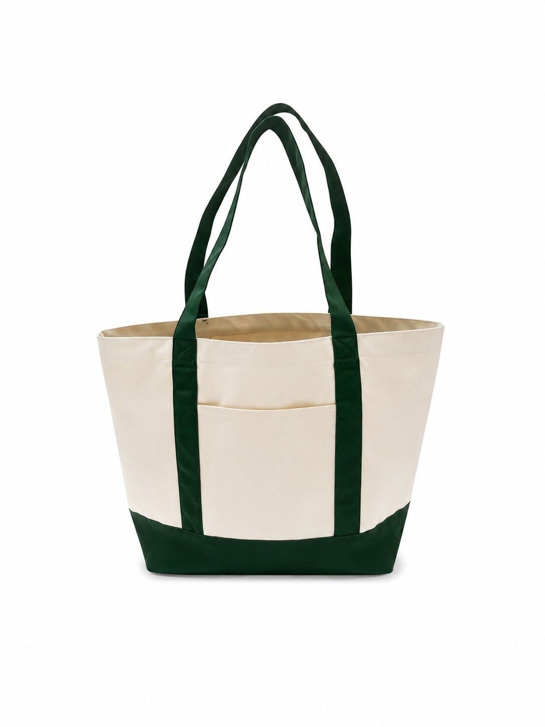 Green and Cream Tote Bag