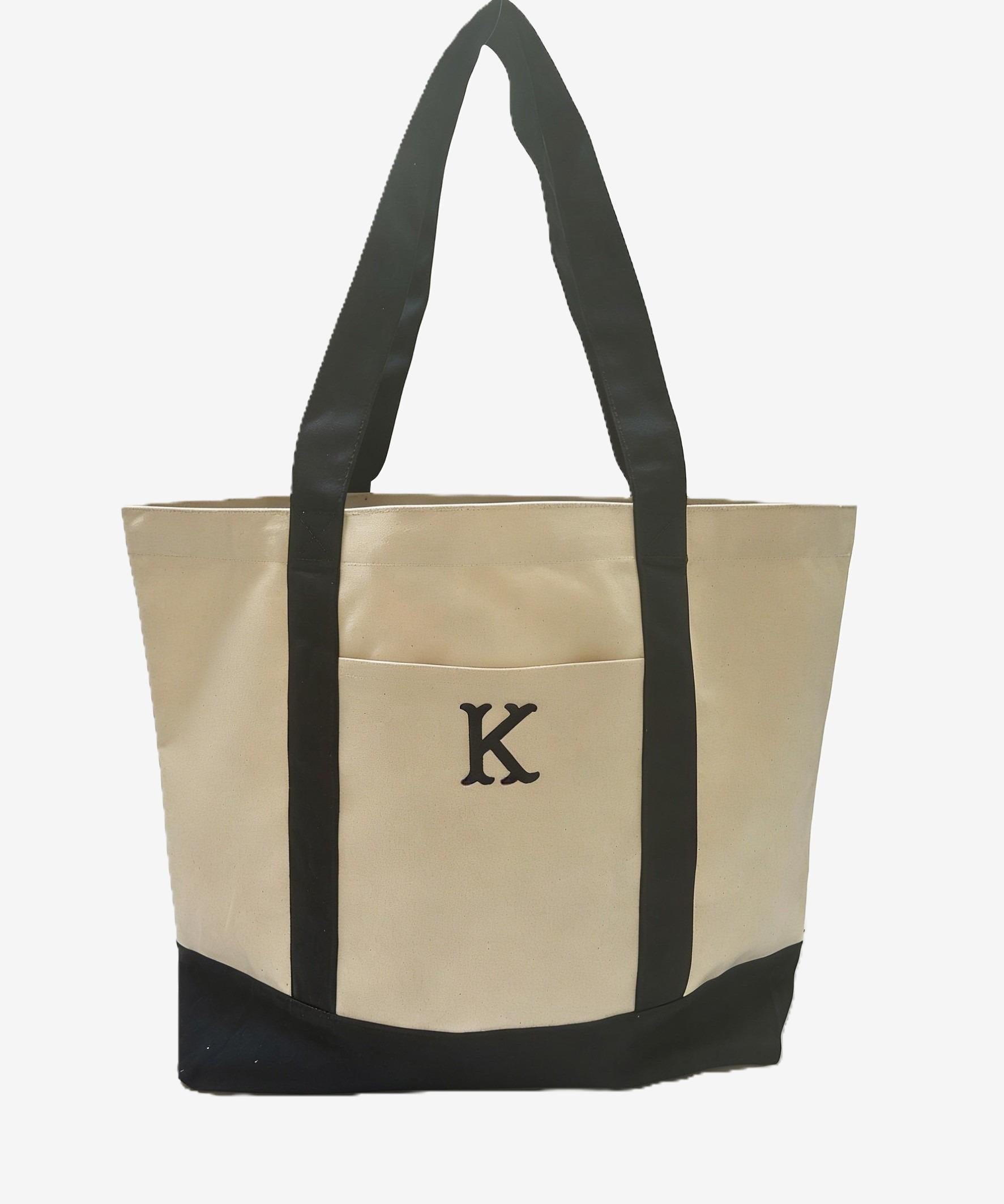 Navy and Cream Tote Bag