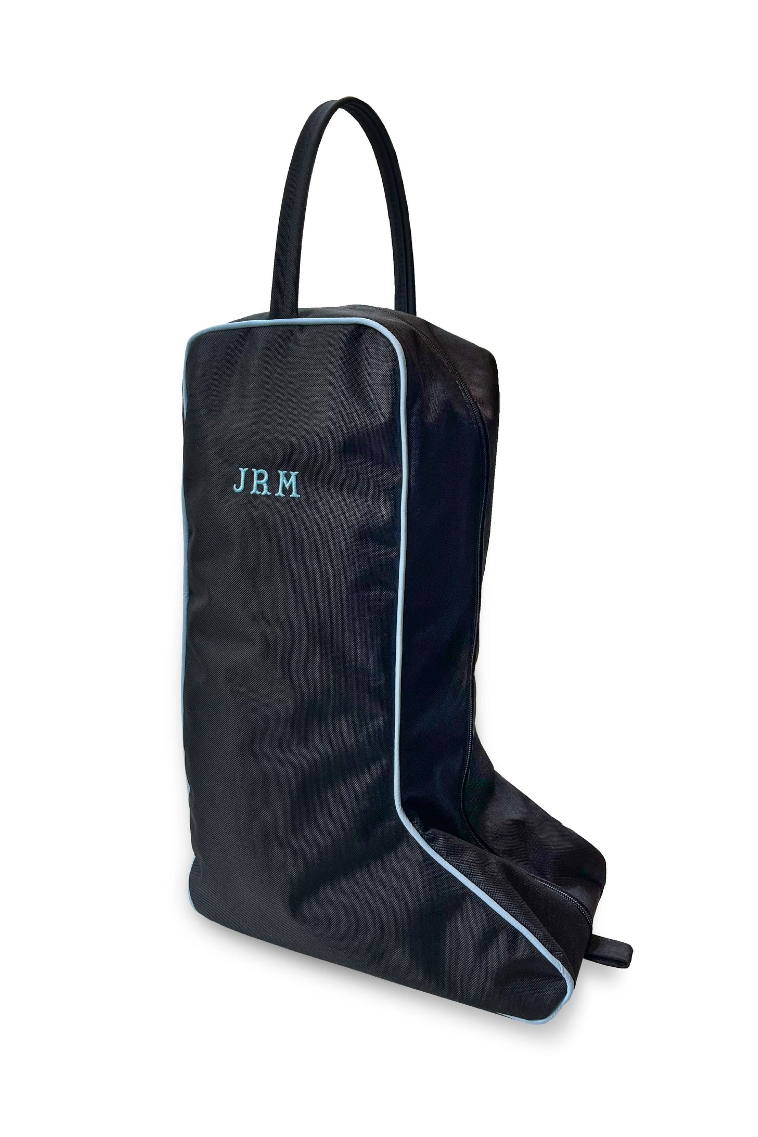 Black/Sky Blue Wellington Boot Bag