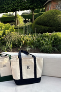 Navy and Cream Tote Bag
