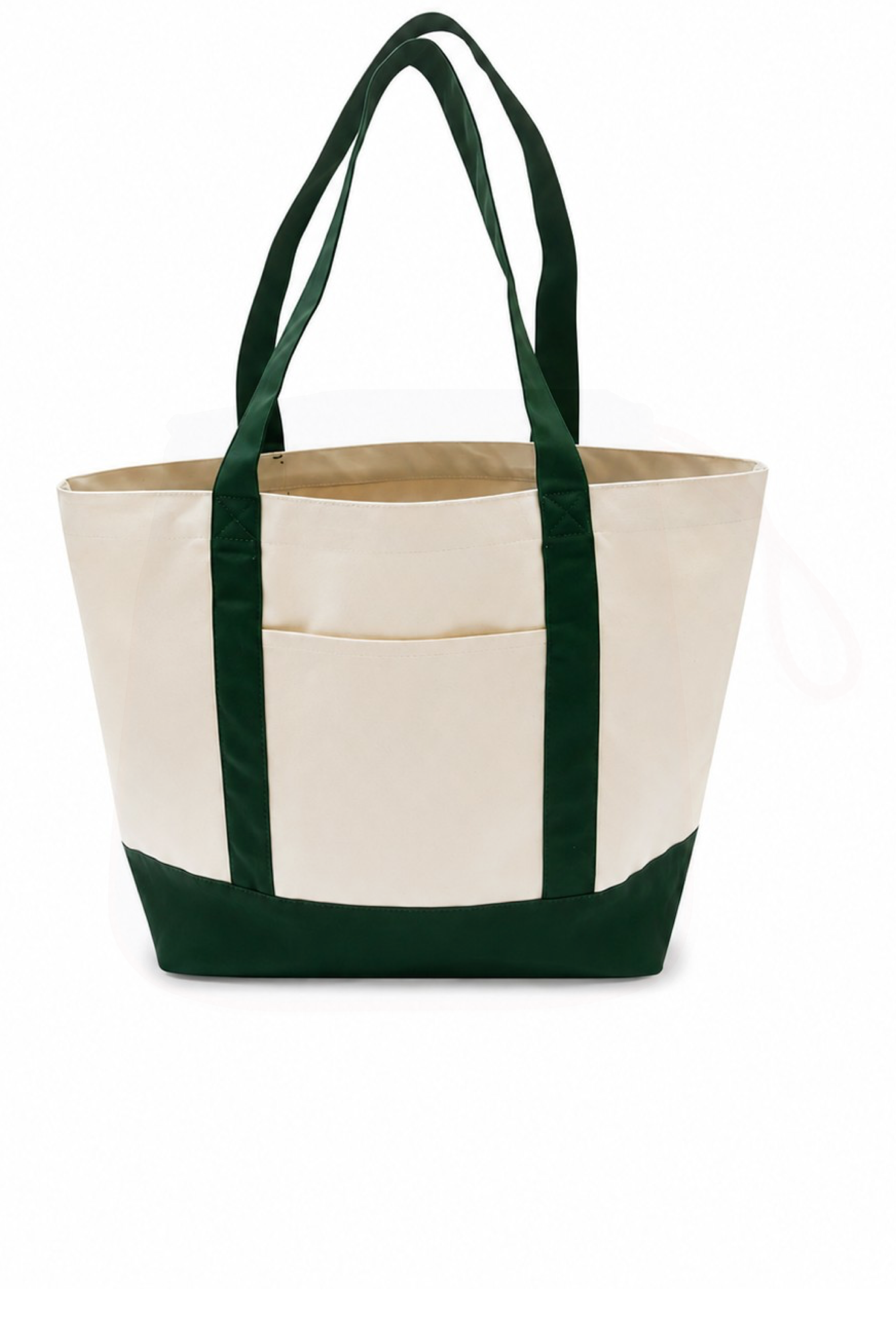 Green and Cream Tote Bag
